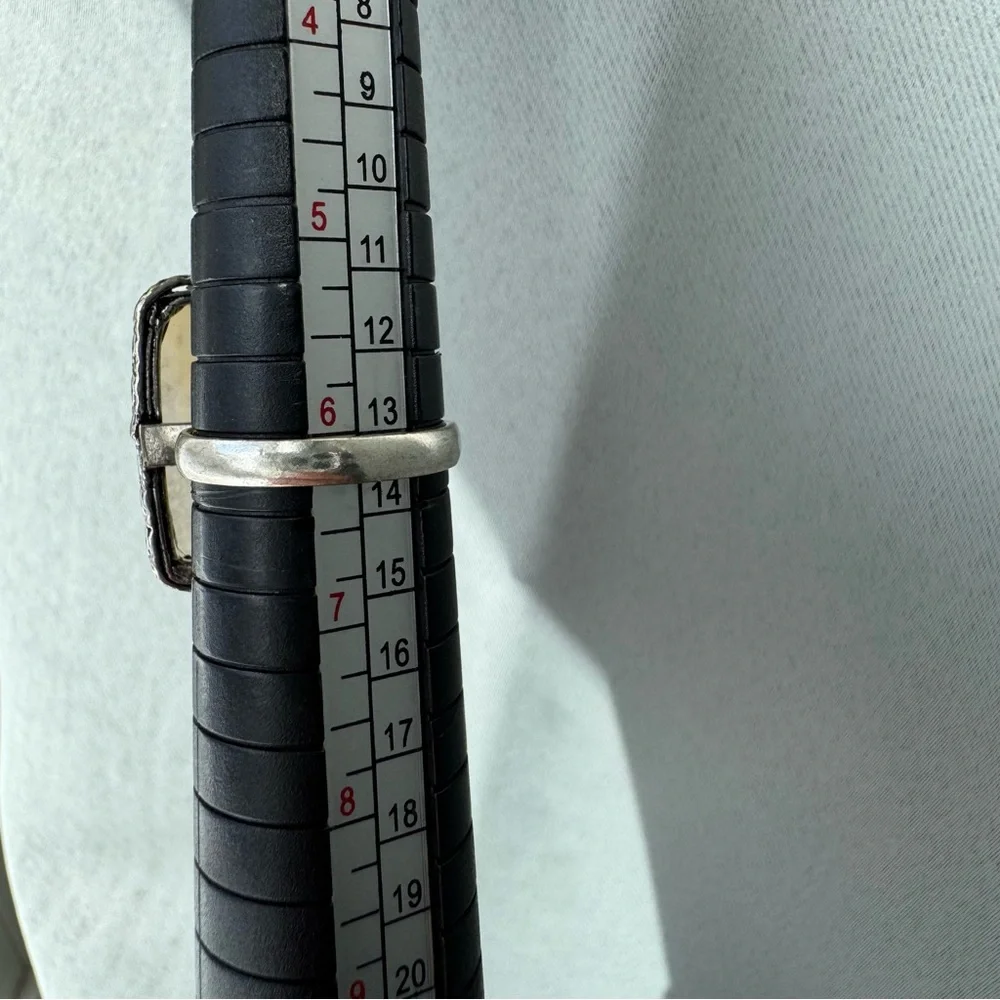 Dendritic Agate silver ring - Picture 2 of 3